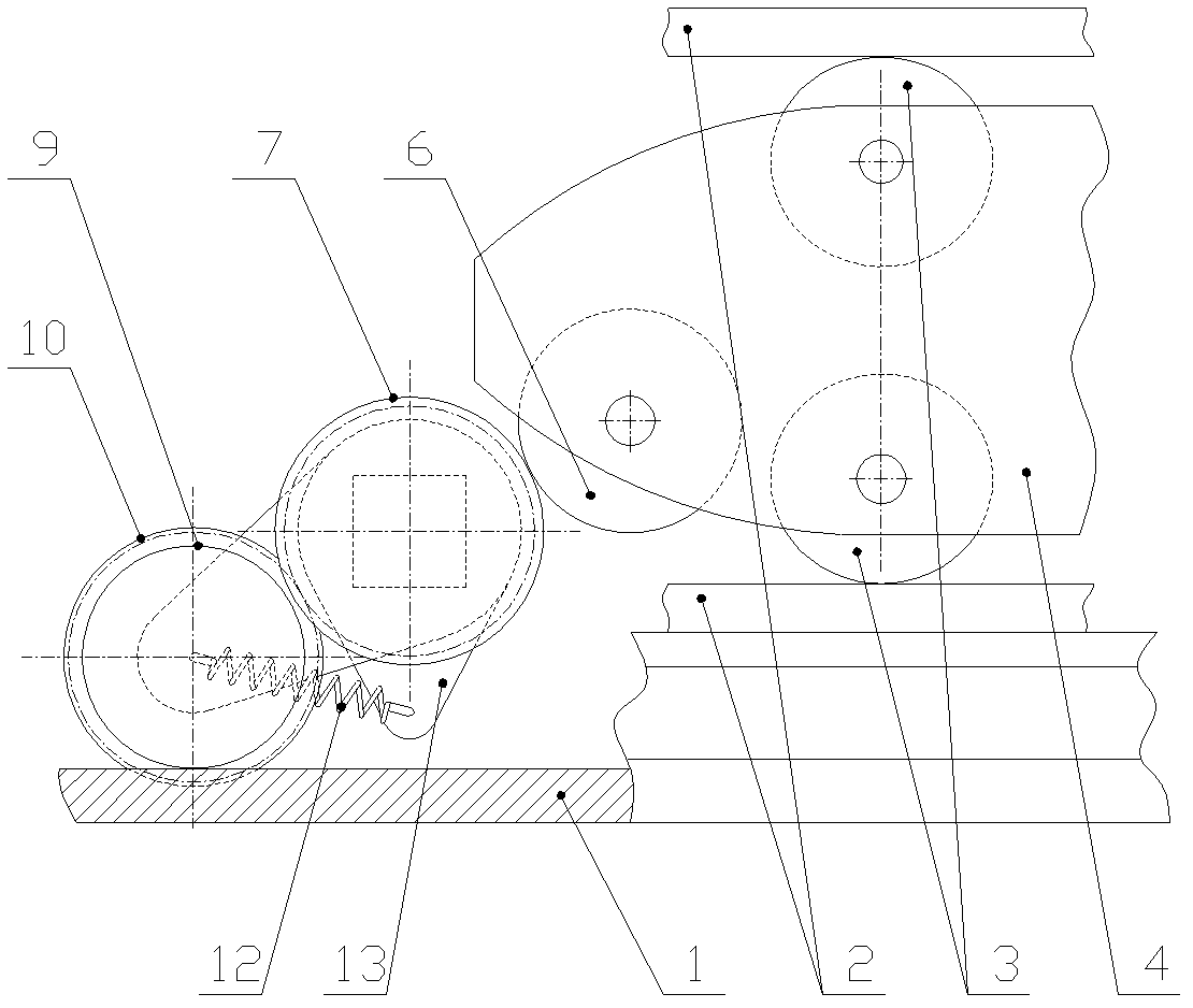 Shuttle pushing mechanism of small-cam circular weaving machine