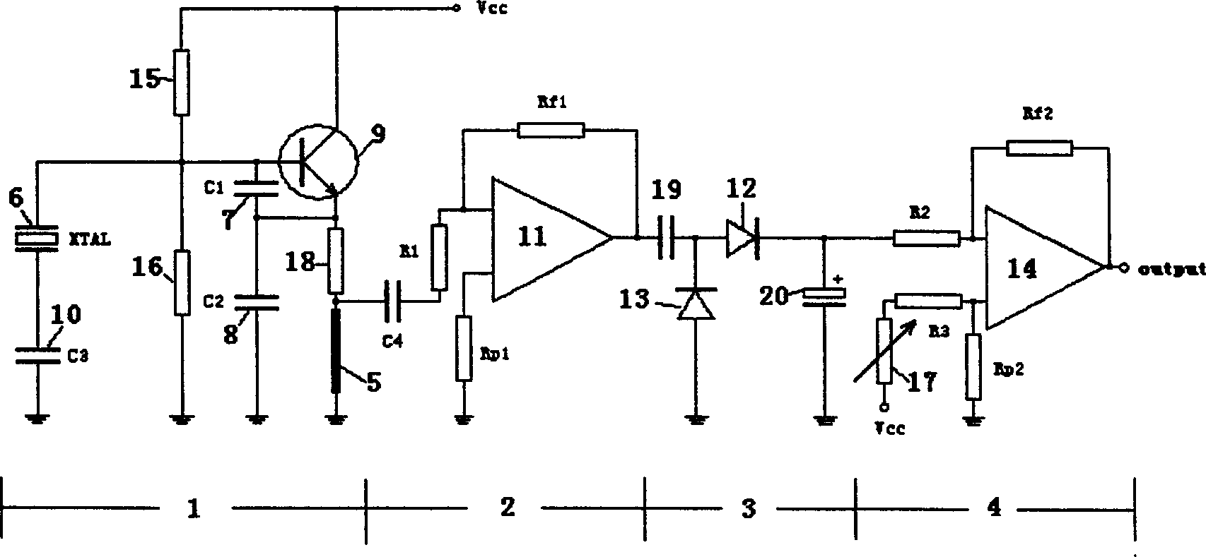 Strong magnetic impedance magnetic field sensor