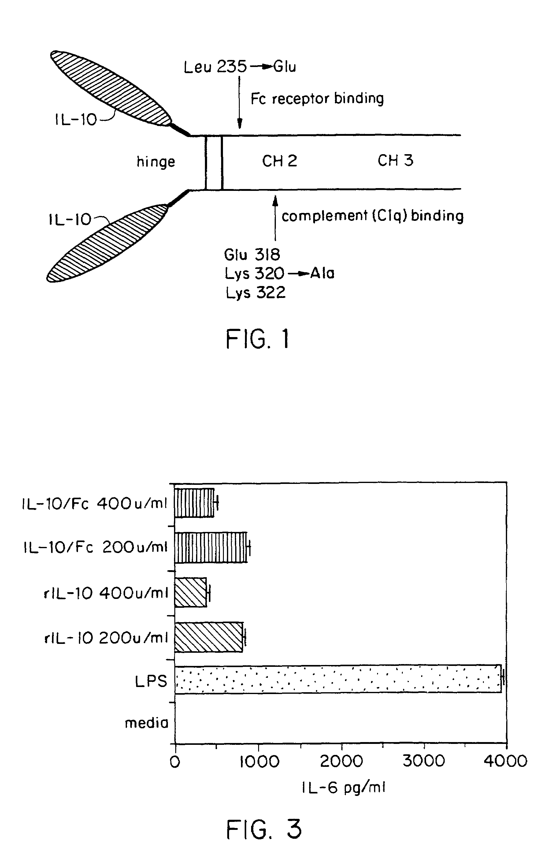 Chimeric IL-10