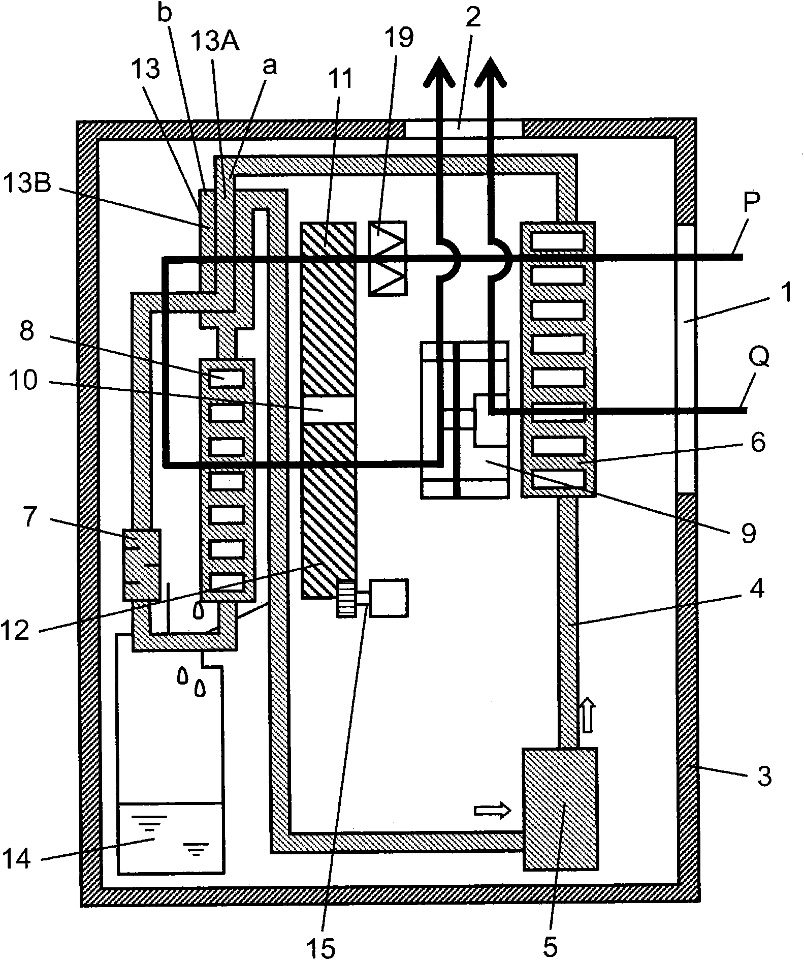 Dehumidifying device