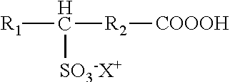 Deodorization of peroxycarboxylic acids using chaotropic agents