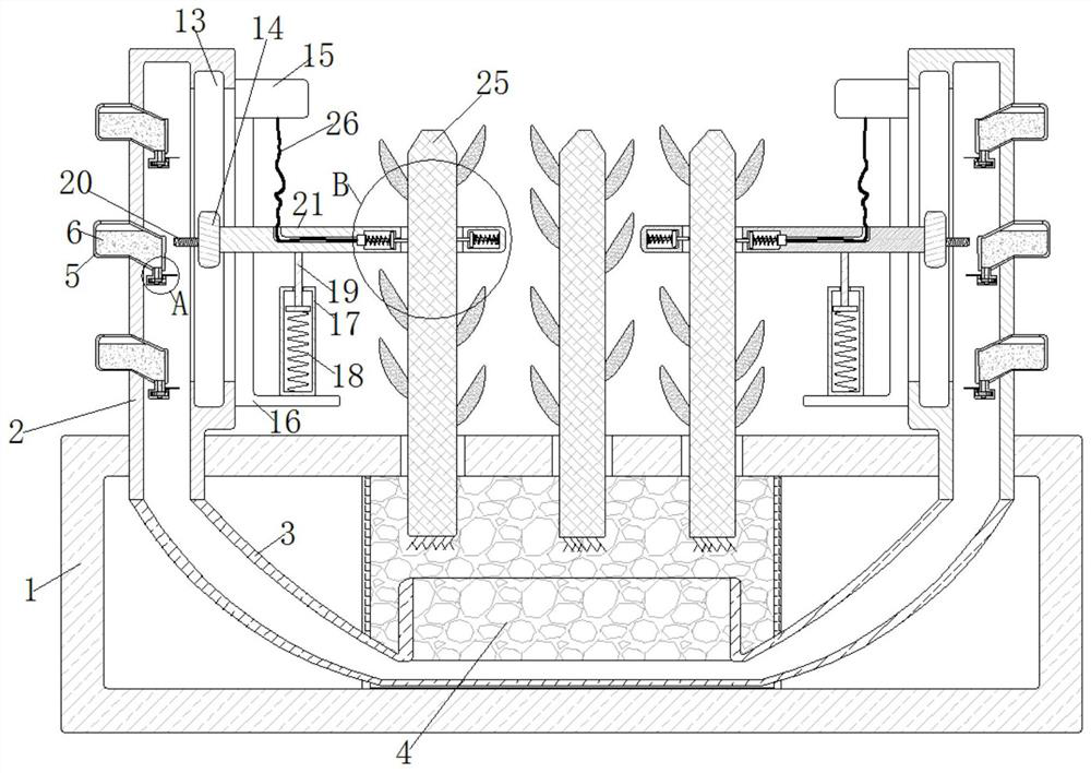 Equipment suitable for periodic automatic fertilization of rod-shaped crops