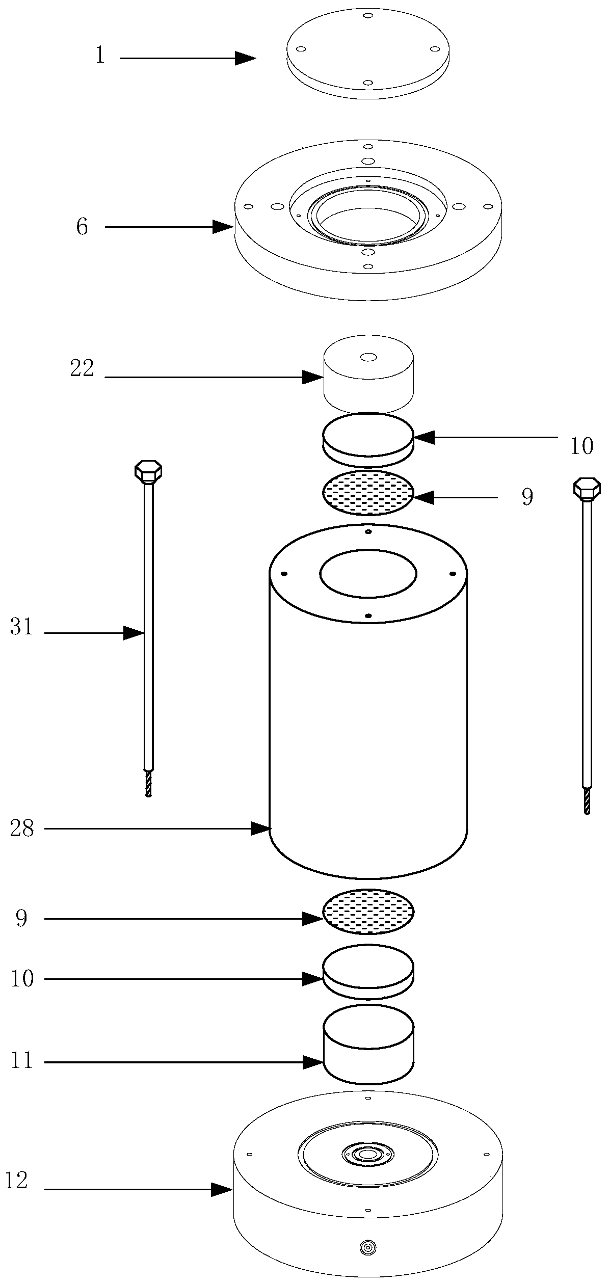 A non-cohesive soil freezing sample preparation equipment