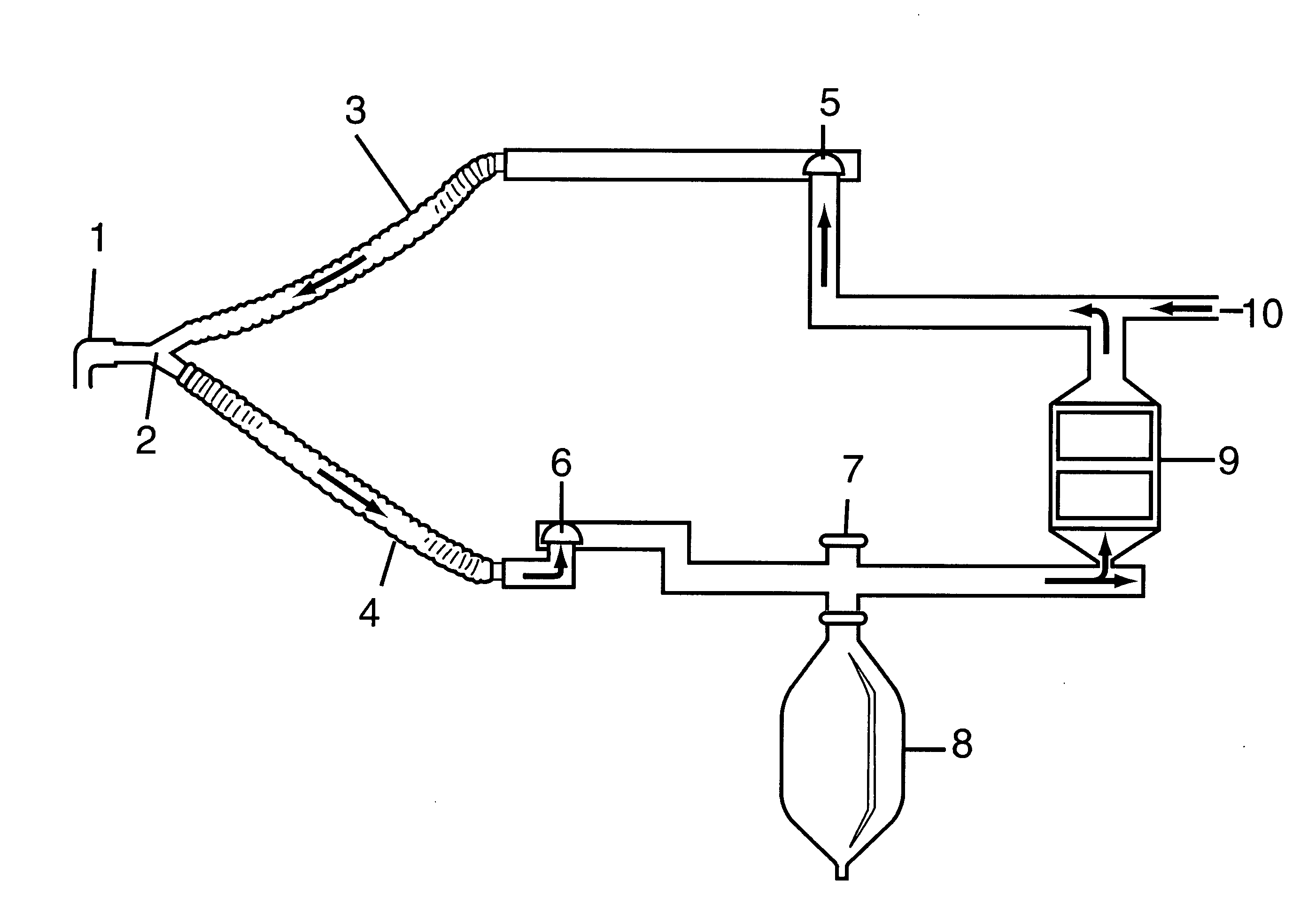 Multi-lumen breathing tube device