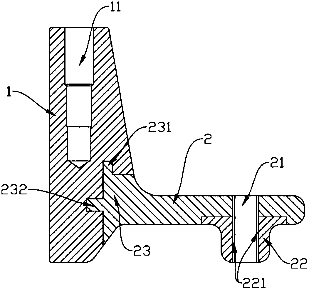 Installation plate in wheel bracket