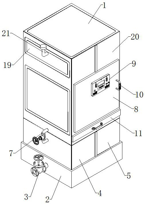 Ultrasonic medical instrument disinfection device