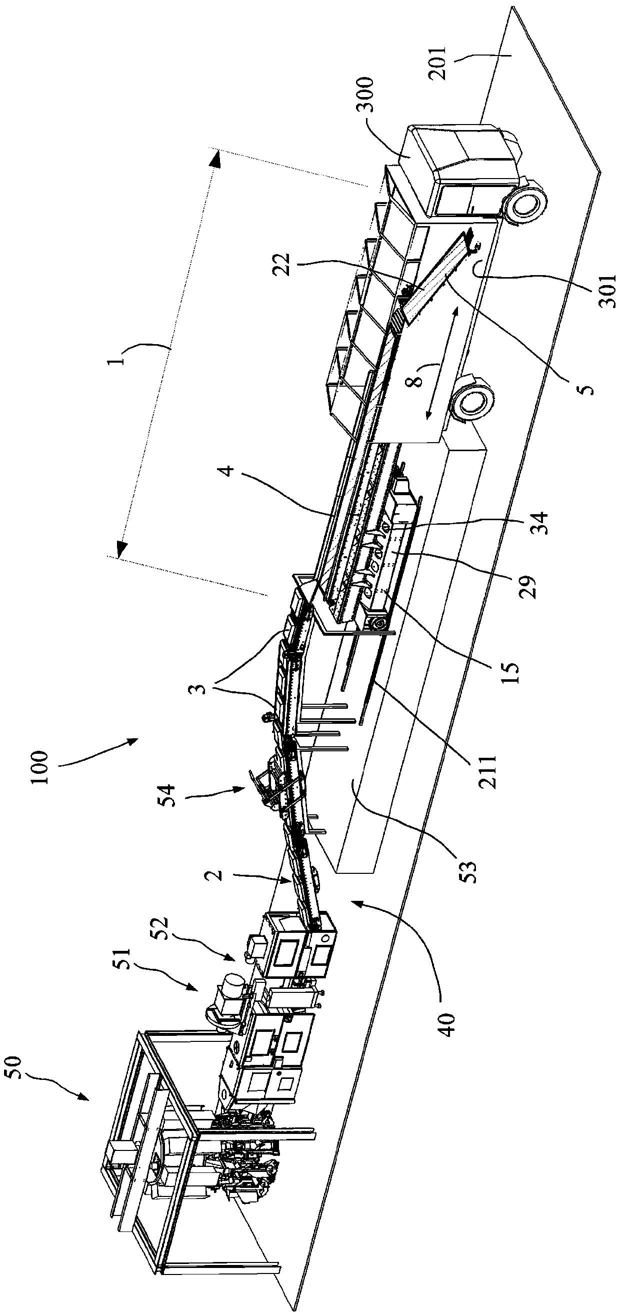 Method and device for loading a loading surface