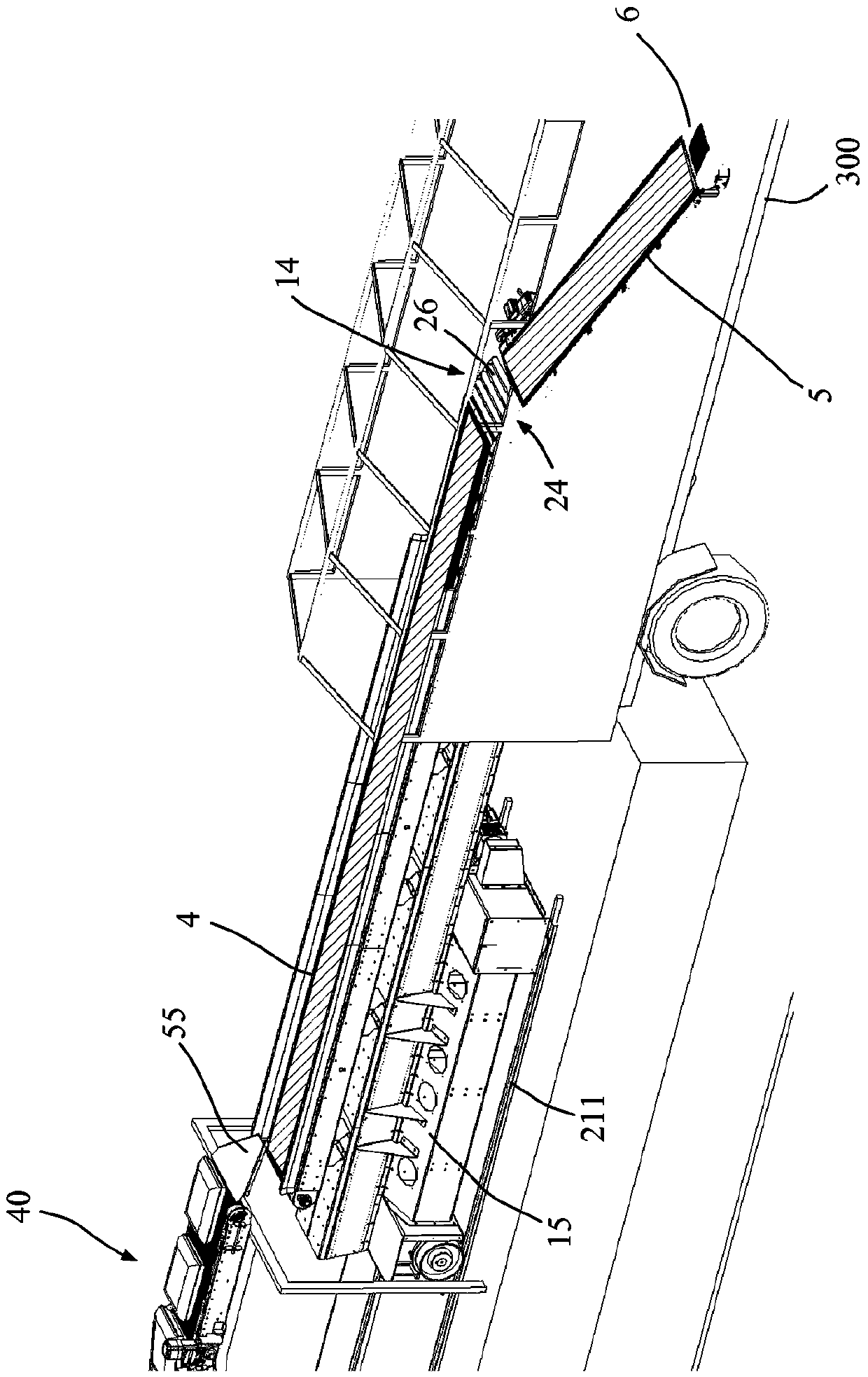 Method and device for loading a loading surface