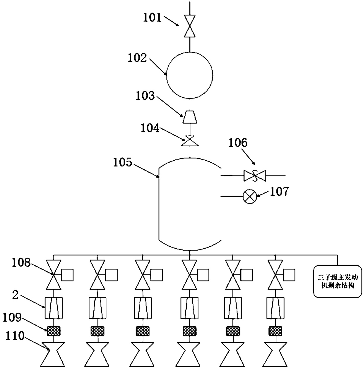 Hydrogen peroxide posture control system applied to solid-liquid hybrid power carrier rocket