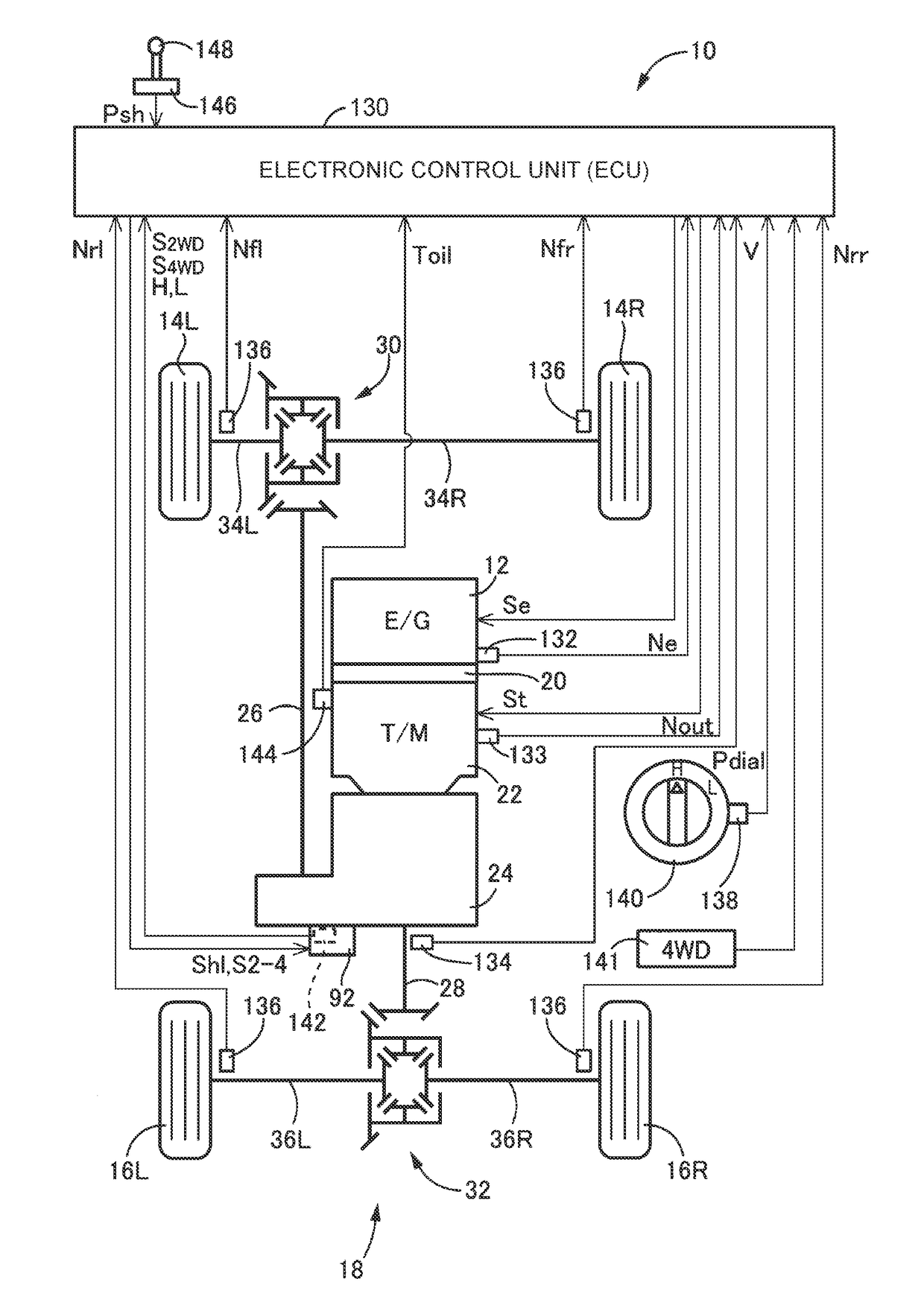 Control Device for Power Transmission Device and Control Method for Vehicle