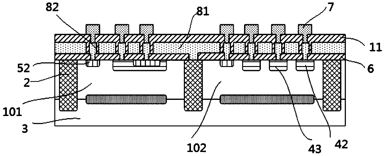 Radiation hardening silicon-based bipolar transistor structure based on self-built electric field and preparation method