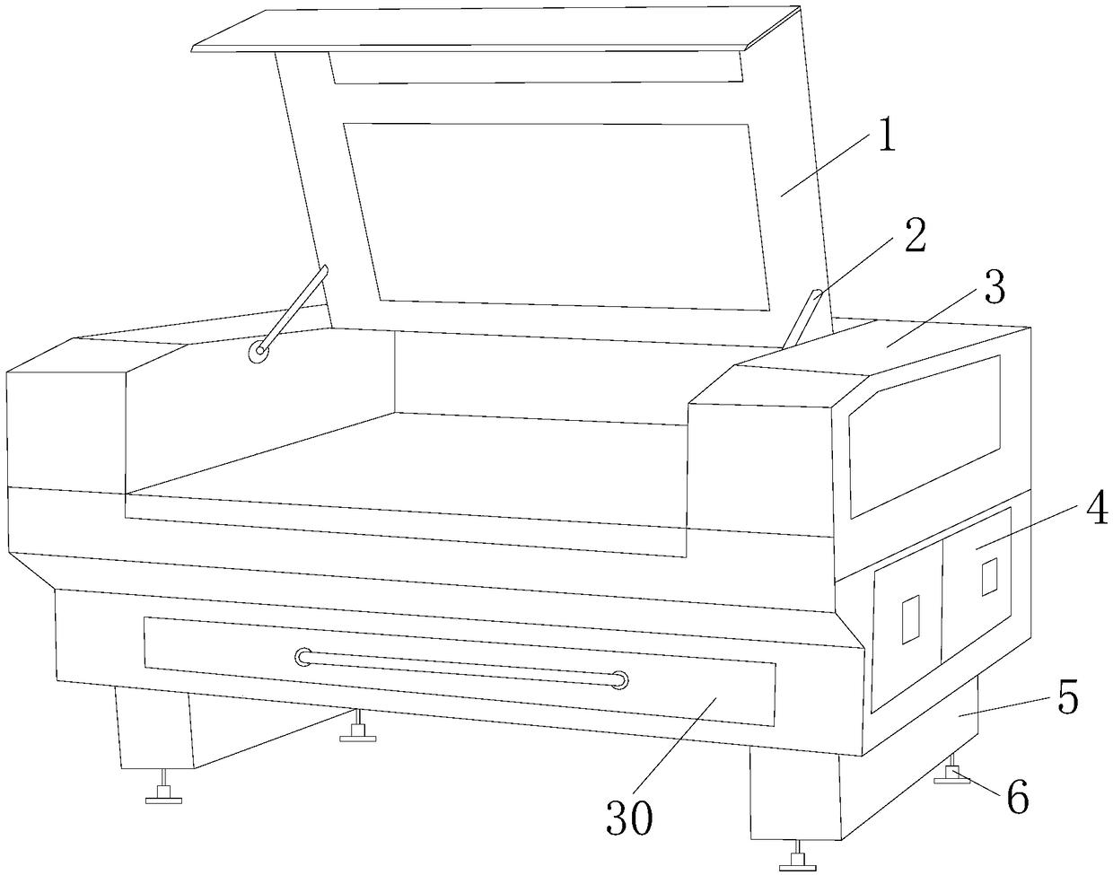 Plastic bag sealing strip mounting equipment