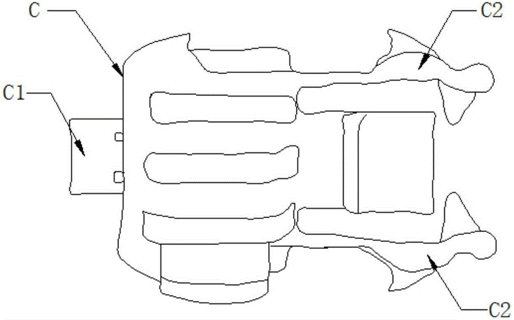 Action camera slide block connecting base with locking structure