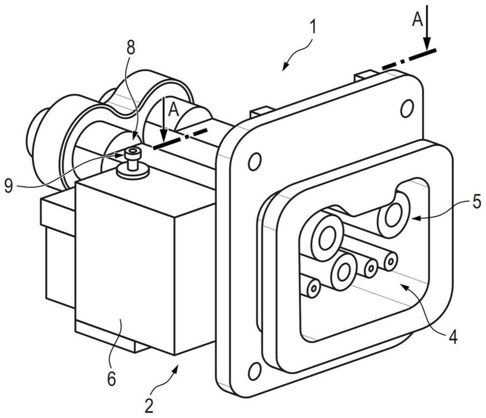 Charging socket with locking device for electric vehicle