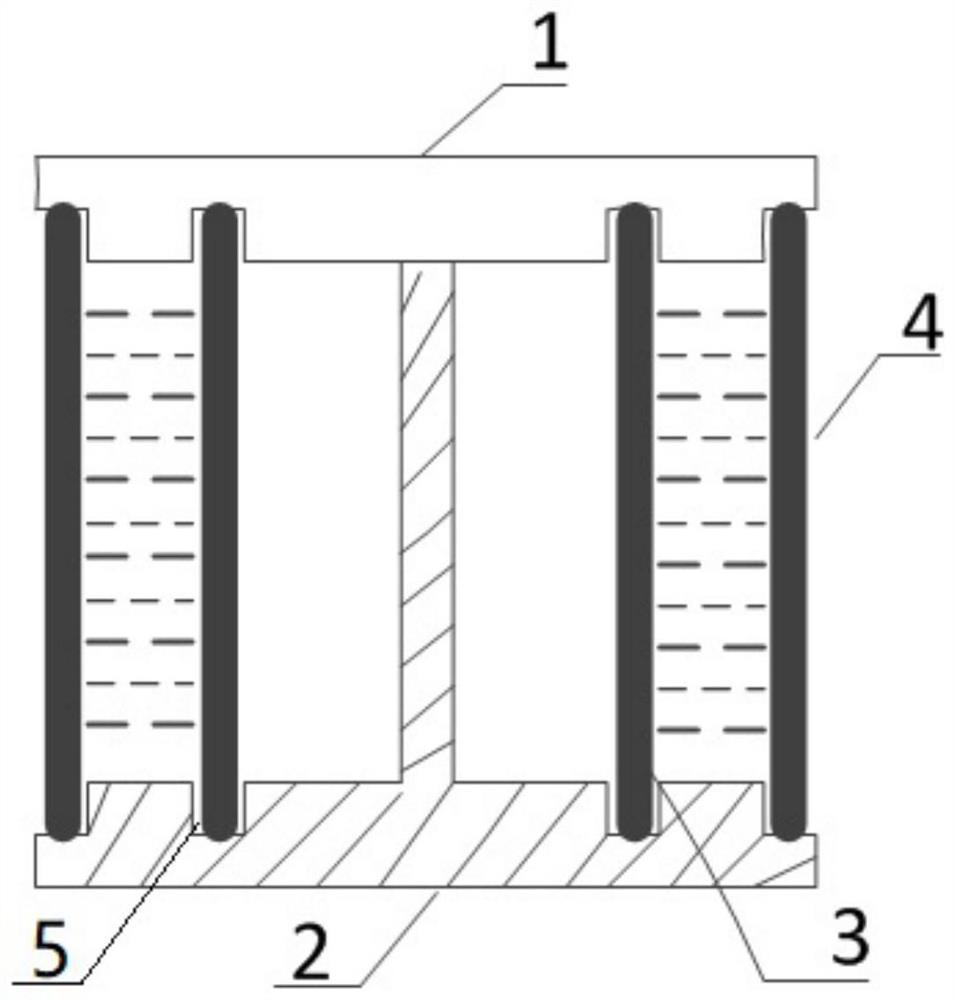 Mercury ring of magnetofluid angular velocity sensor and cementing method of mercury ring