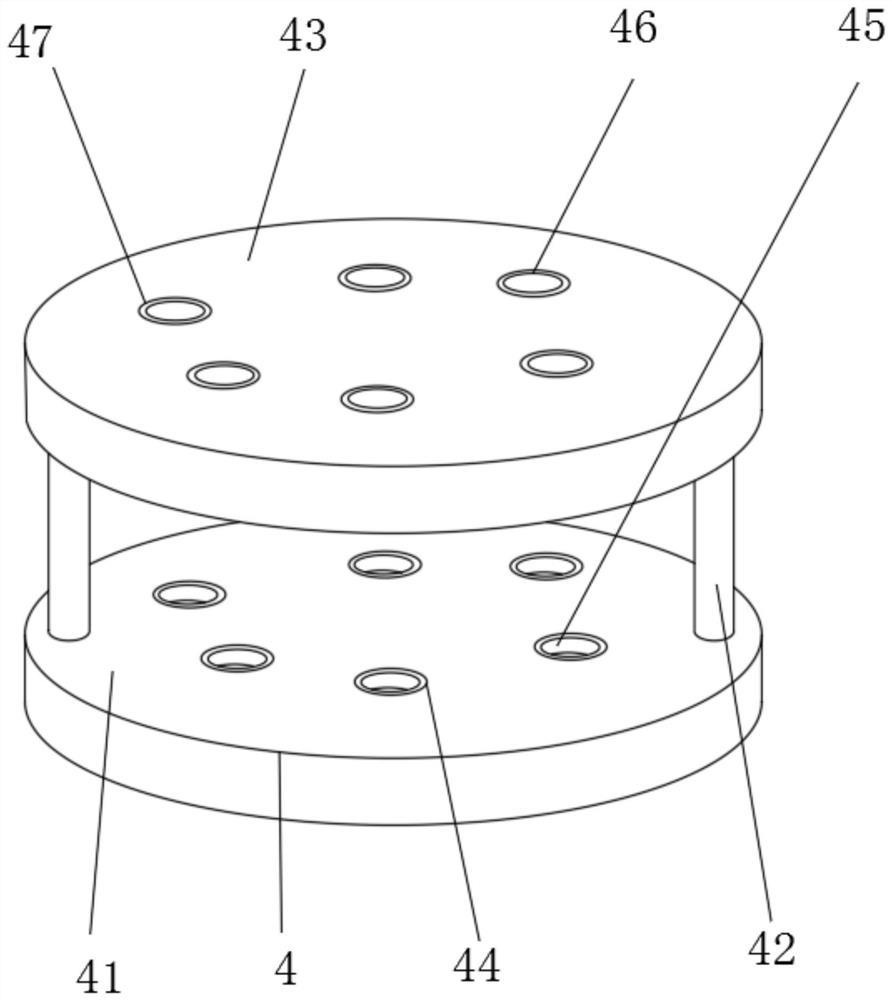 Lipid blood specimen treatment device for blood routine examination