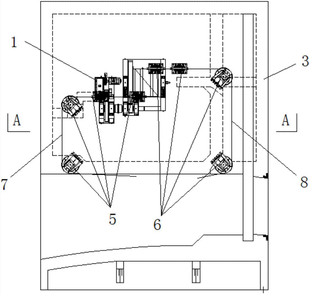 Novel common winding drum bidirectional rope outlet open-close system