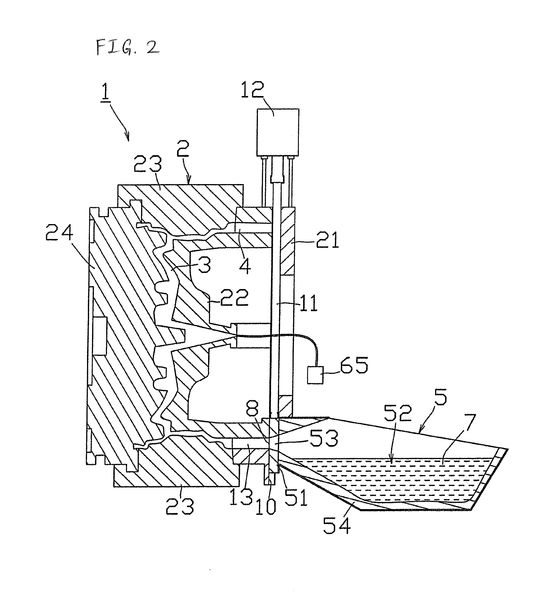 Tilt Type Gravity Molding Device