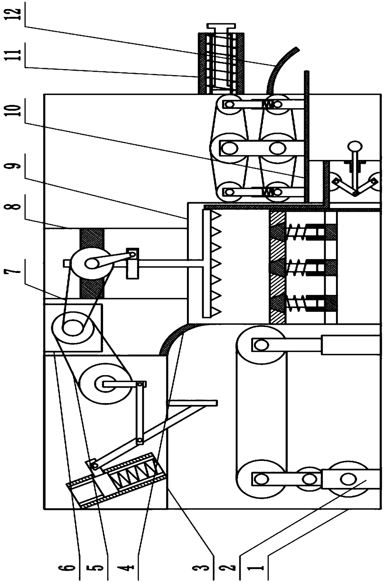 Environment-friendly municipal domestic waste centralized treatment device