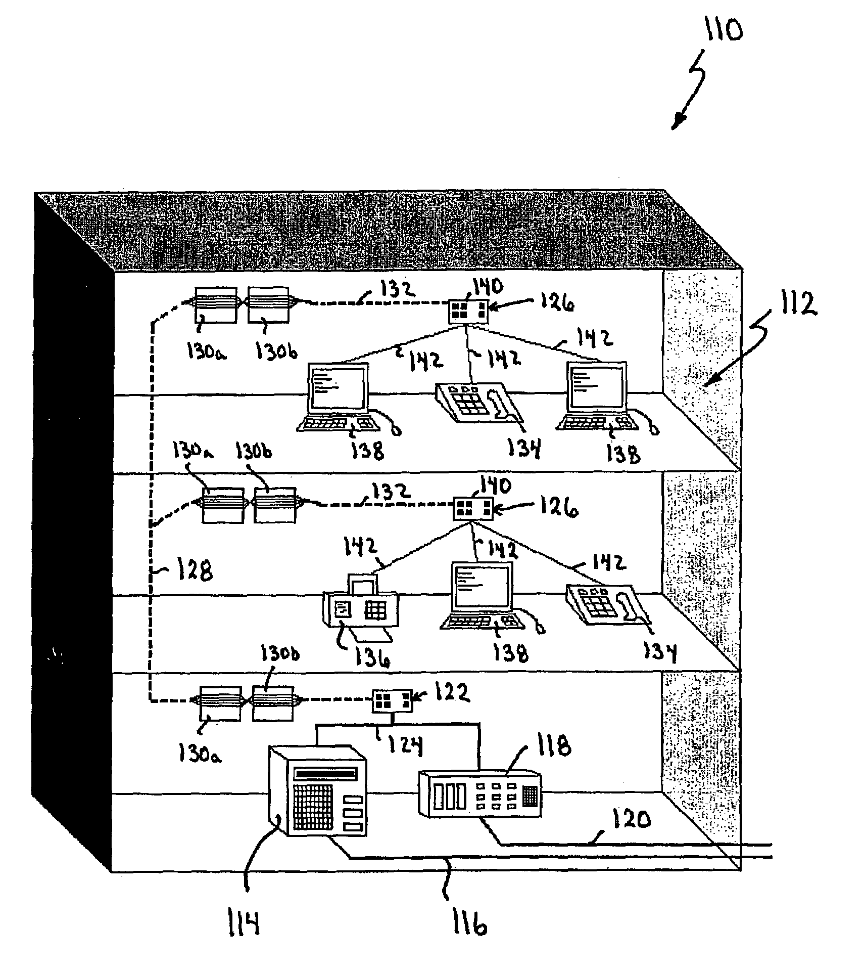 Fiber optic premise wiring system