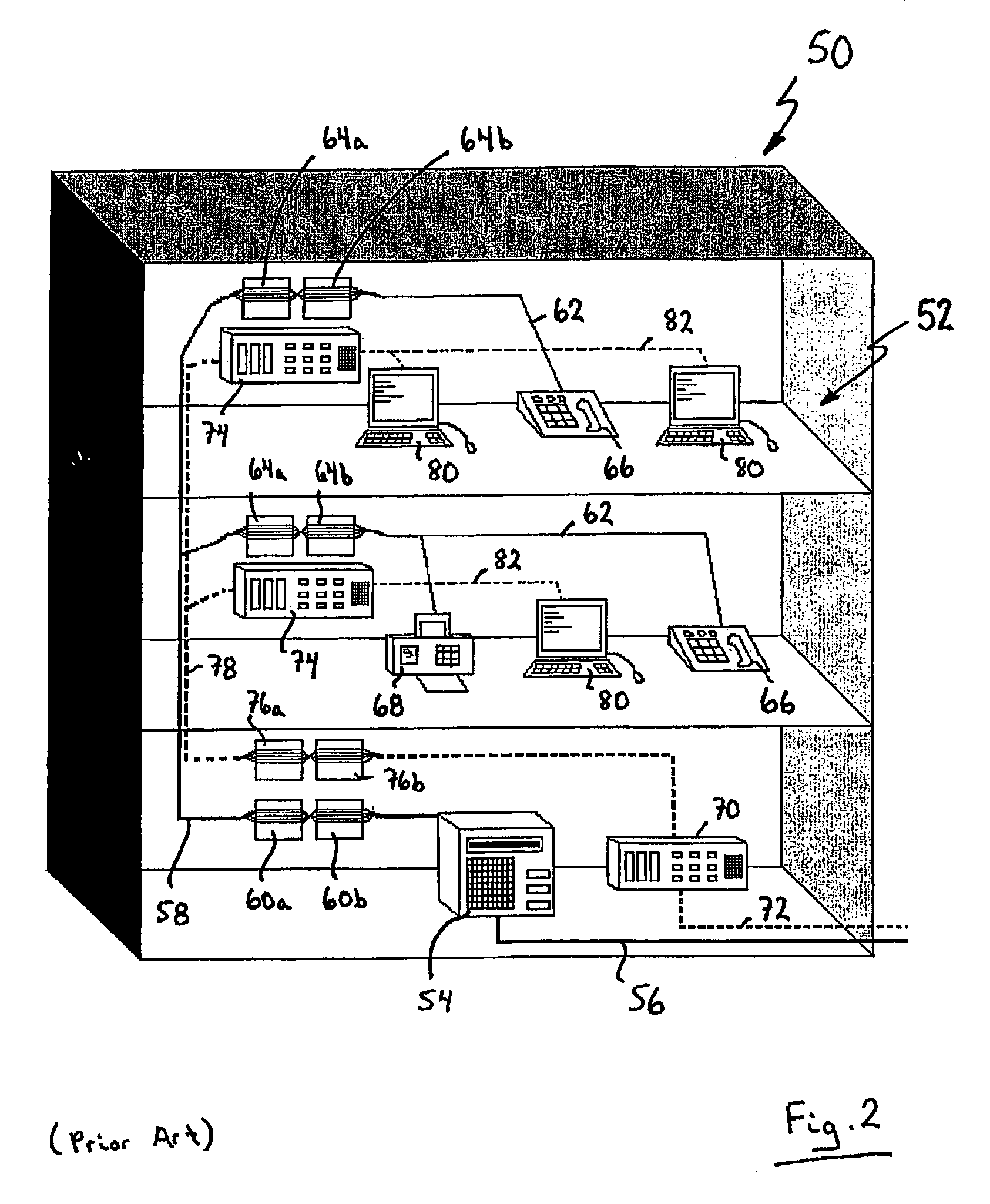 Fiber optic premise wiring system