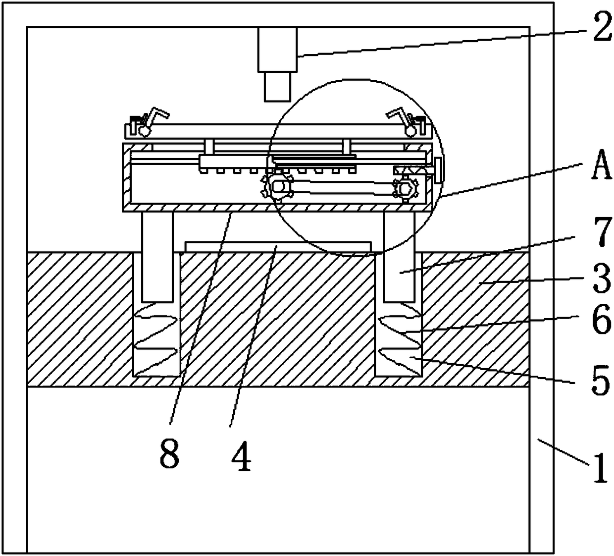 Forging press with buffering function for mechanical part processing