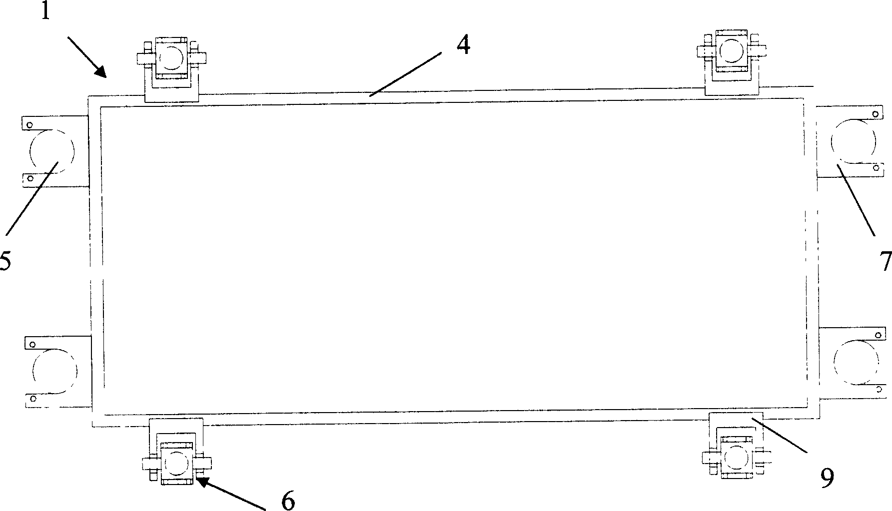 Longitudinal and transverse moving device for switch and rail row