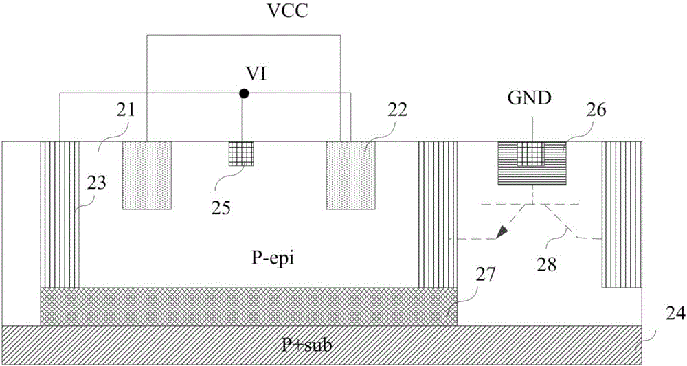 Rectifier bridge structure for on-chip integration