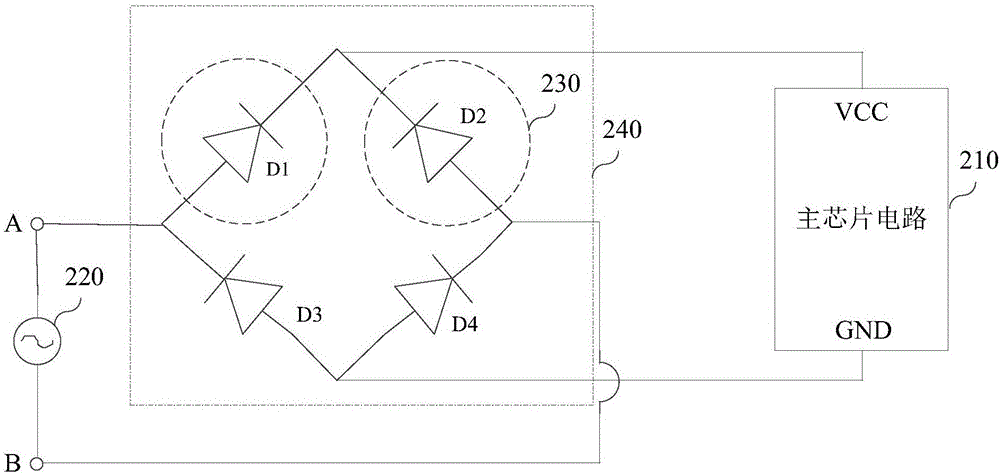 Rectifier bridge structure for on-chip integration