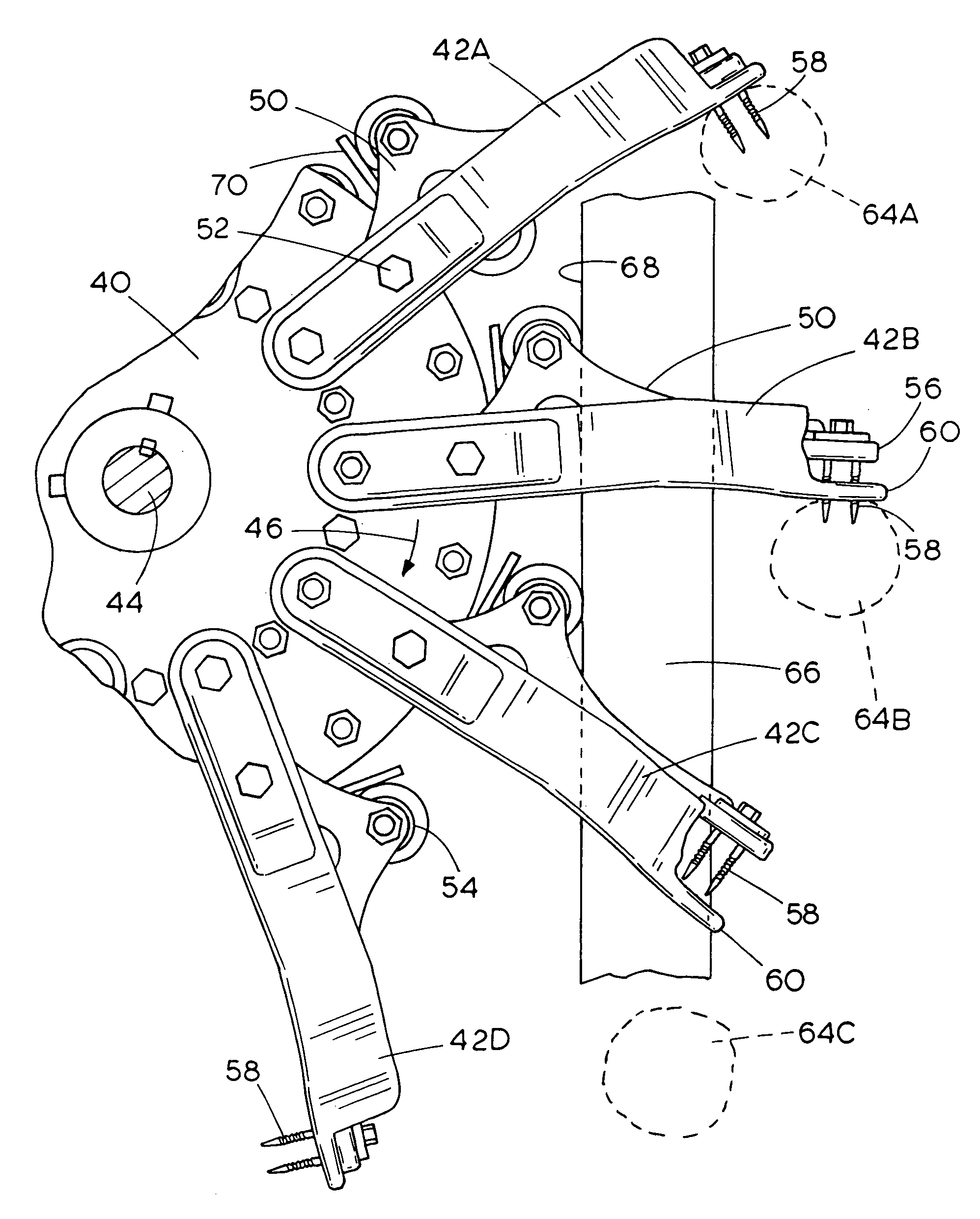 Picker assembly for potato planter