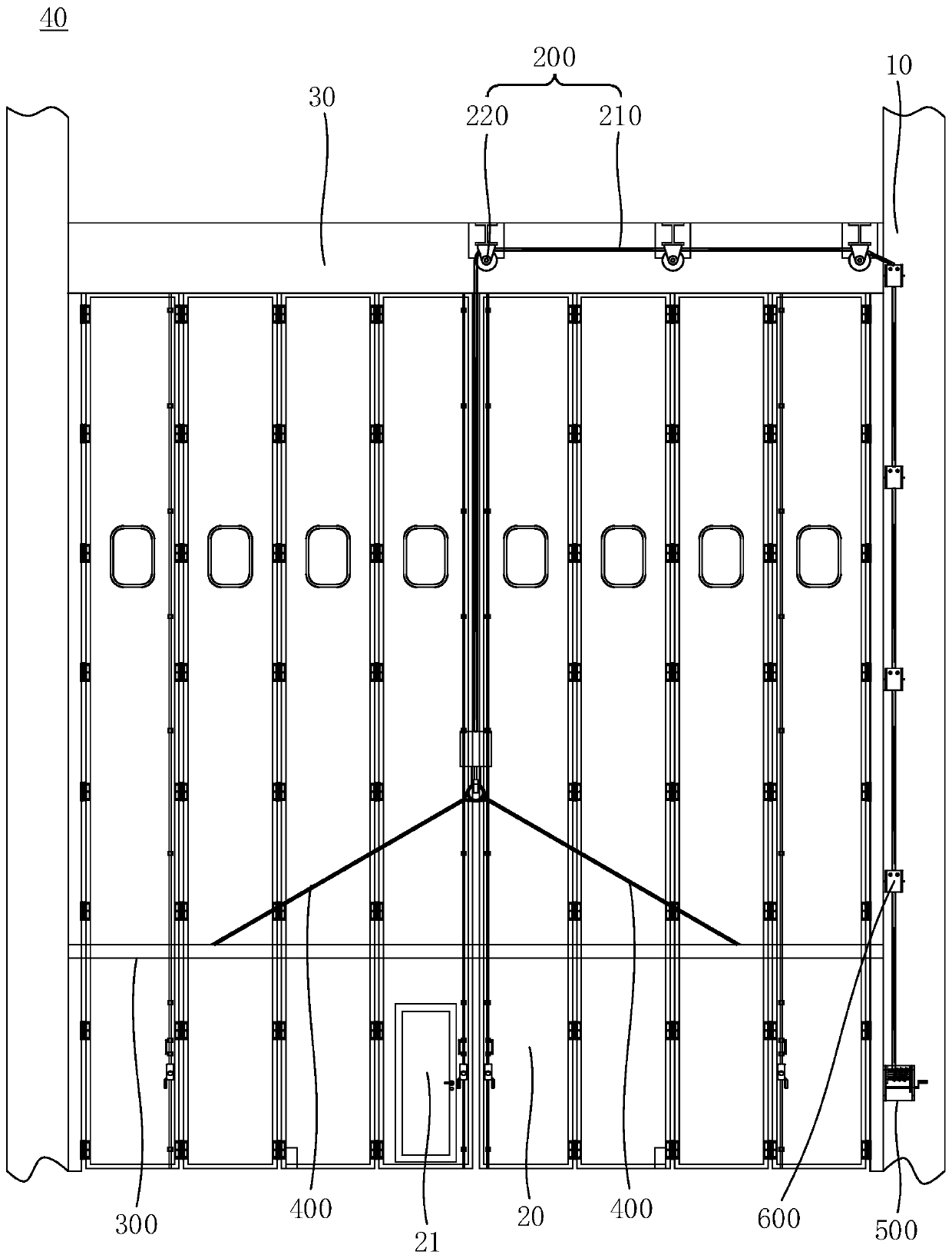 Anti-typhoon device and model selection method of anti-wind rod