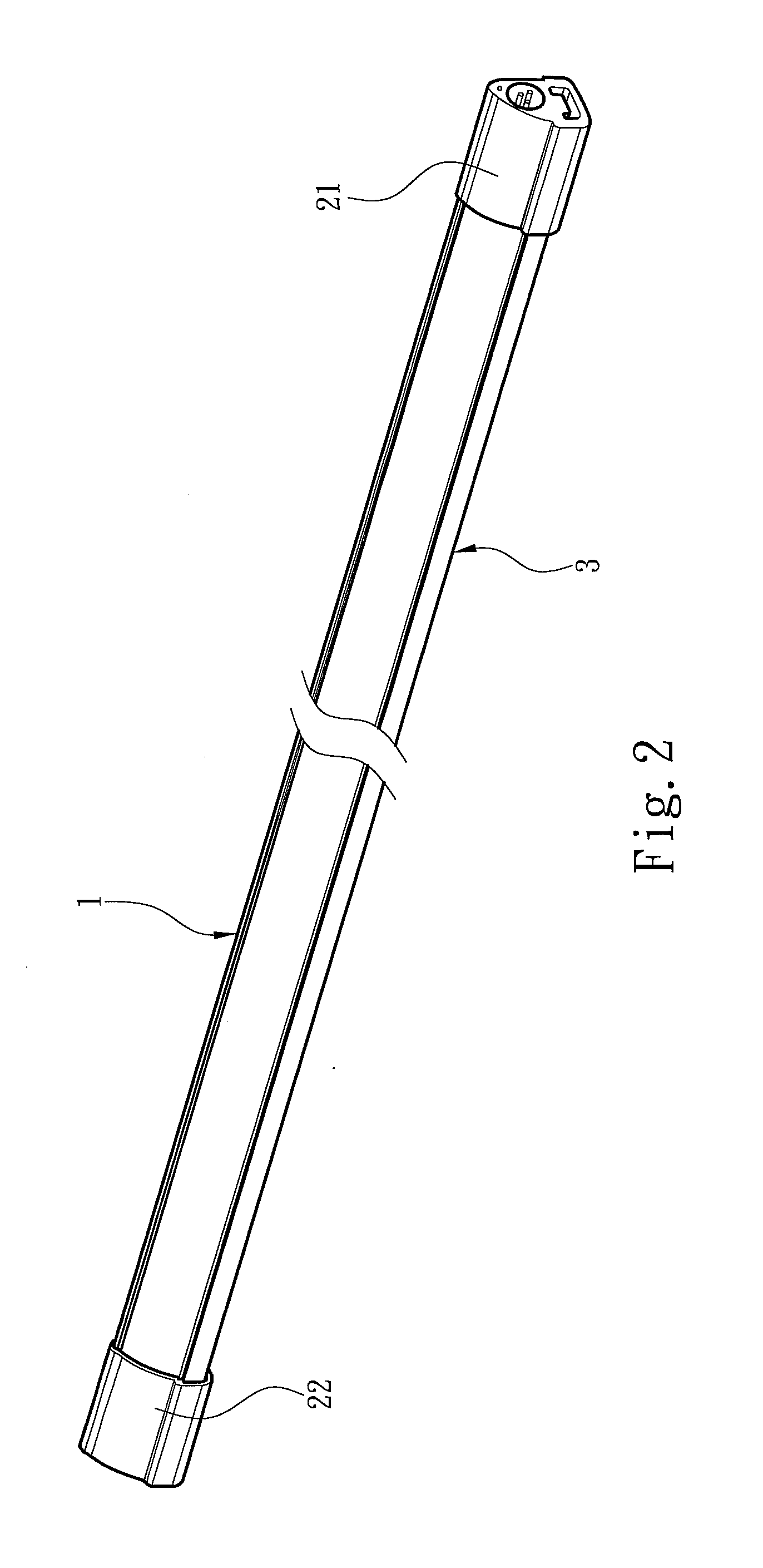 Waterproof LED lamp tube and casing of same