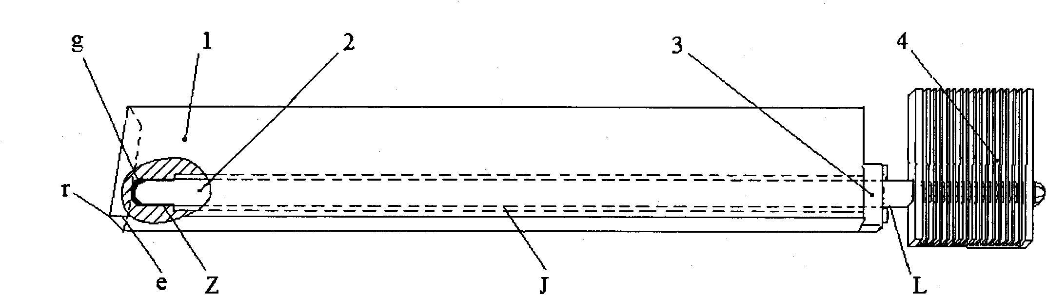 Heat pipe cutter and method for improving radiation of cutting tool by using heat pipe