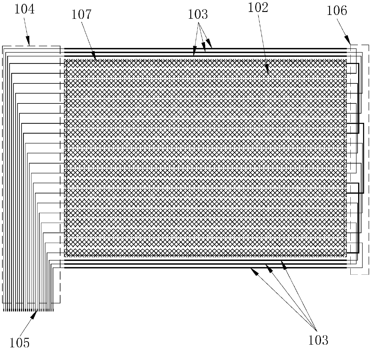 Metal net electromagnetic touch sensor, touch module and electronic touch device