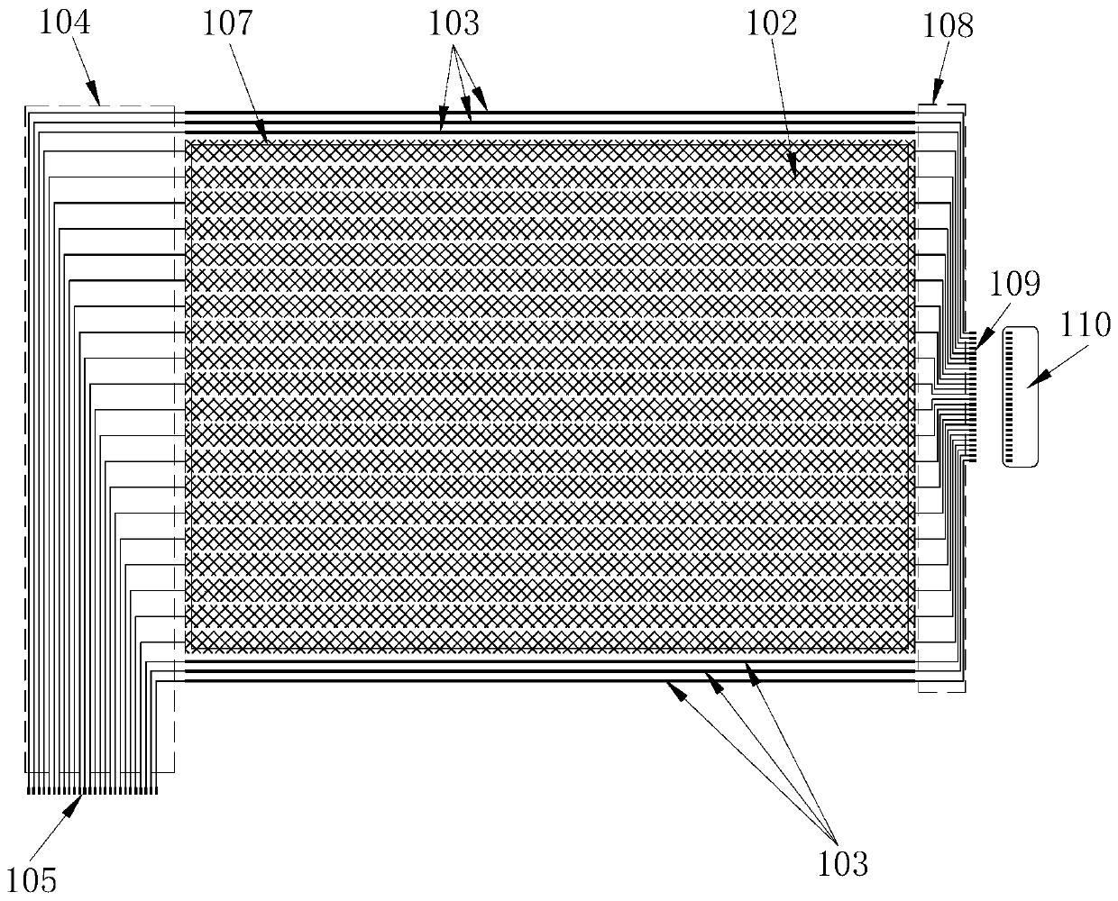 Metal net electromagnetic touch sensor, touch module and electronic touch device