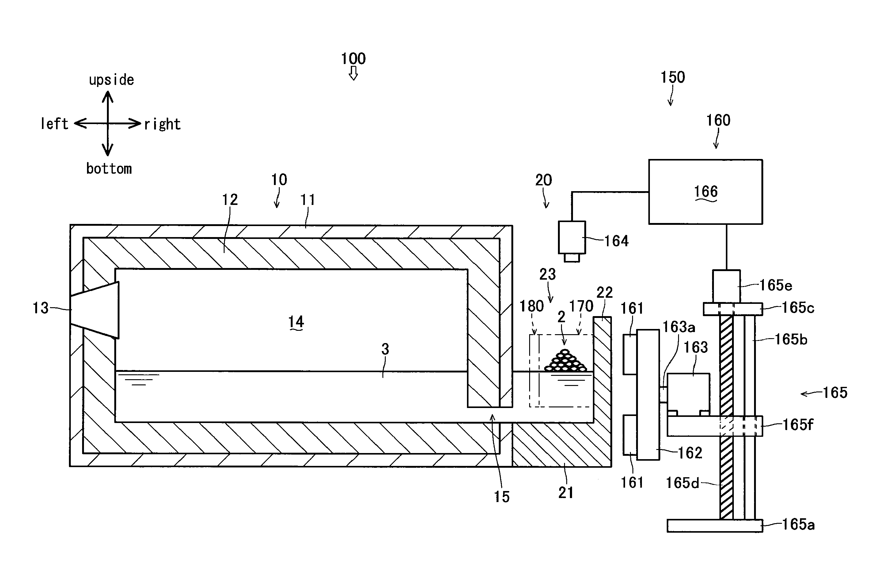 Agitation device, melting apparatus and melting method