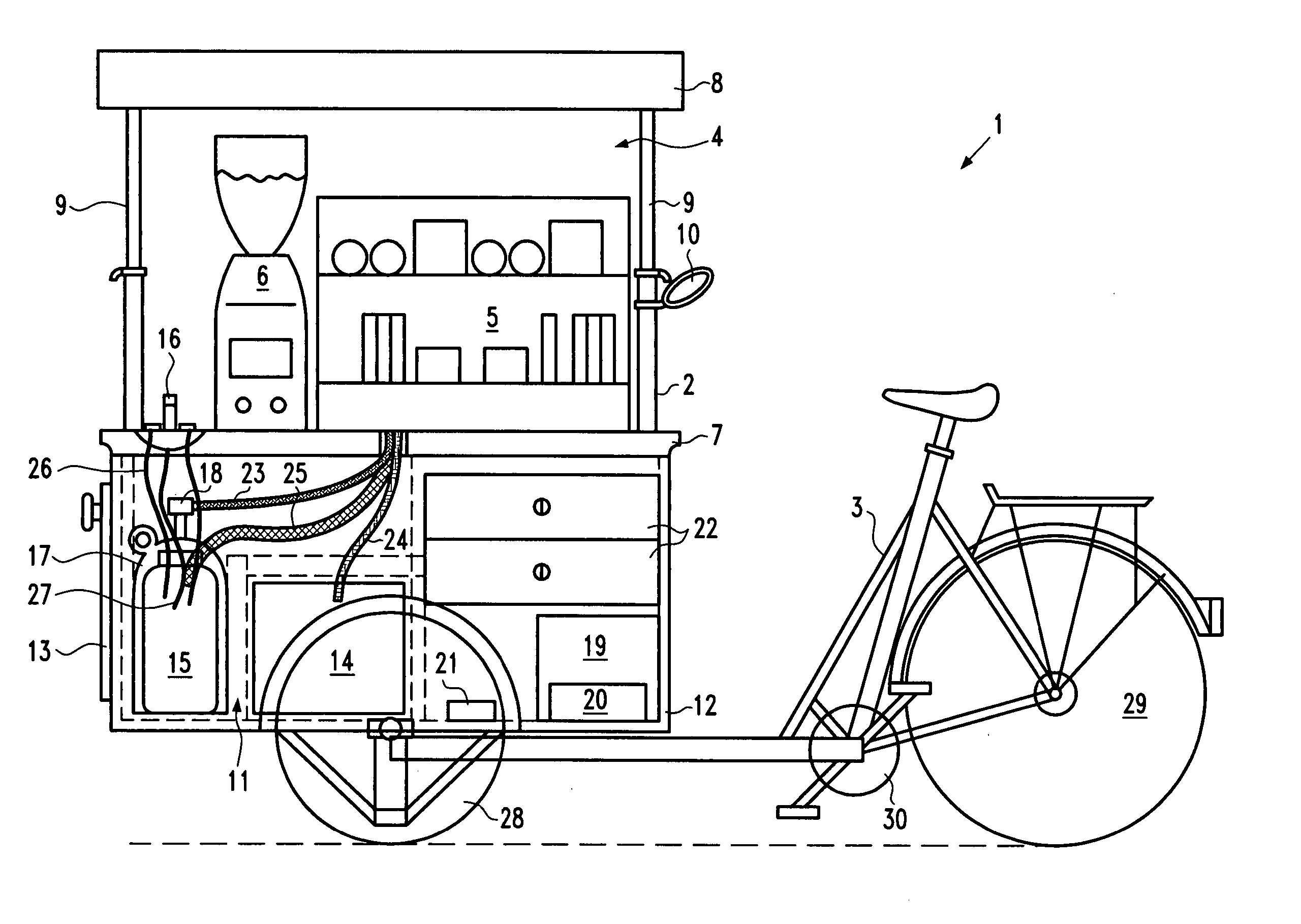 Mobile serving unit