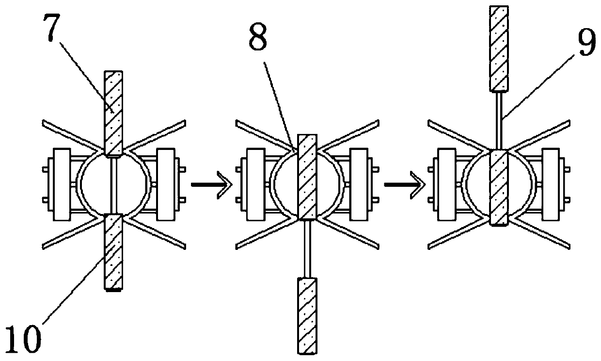 Quantitative discharging type grain packaging bag capable of weighing grains automatically during discharging