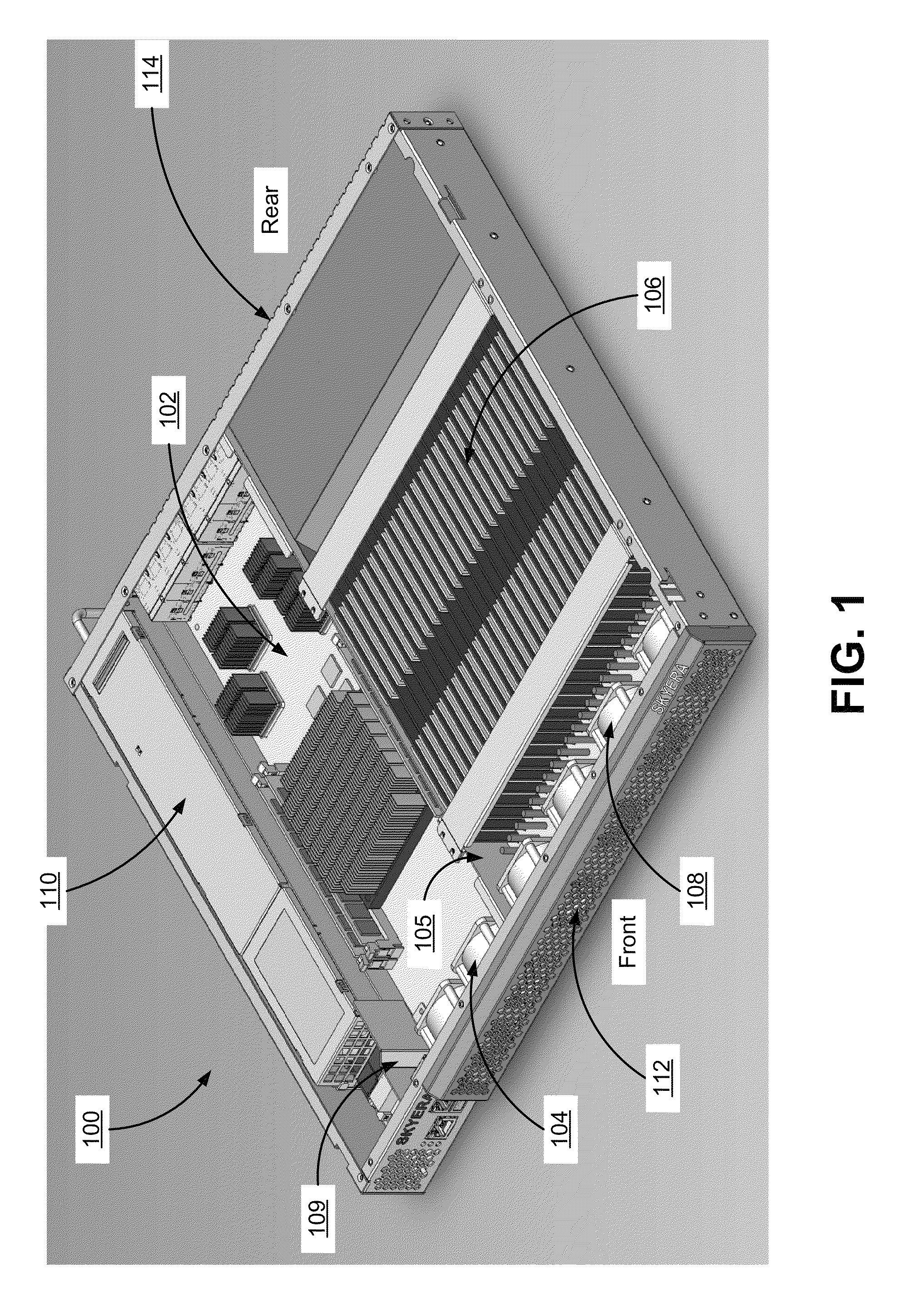 Chassis with separate thermal chamber for solid state memory