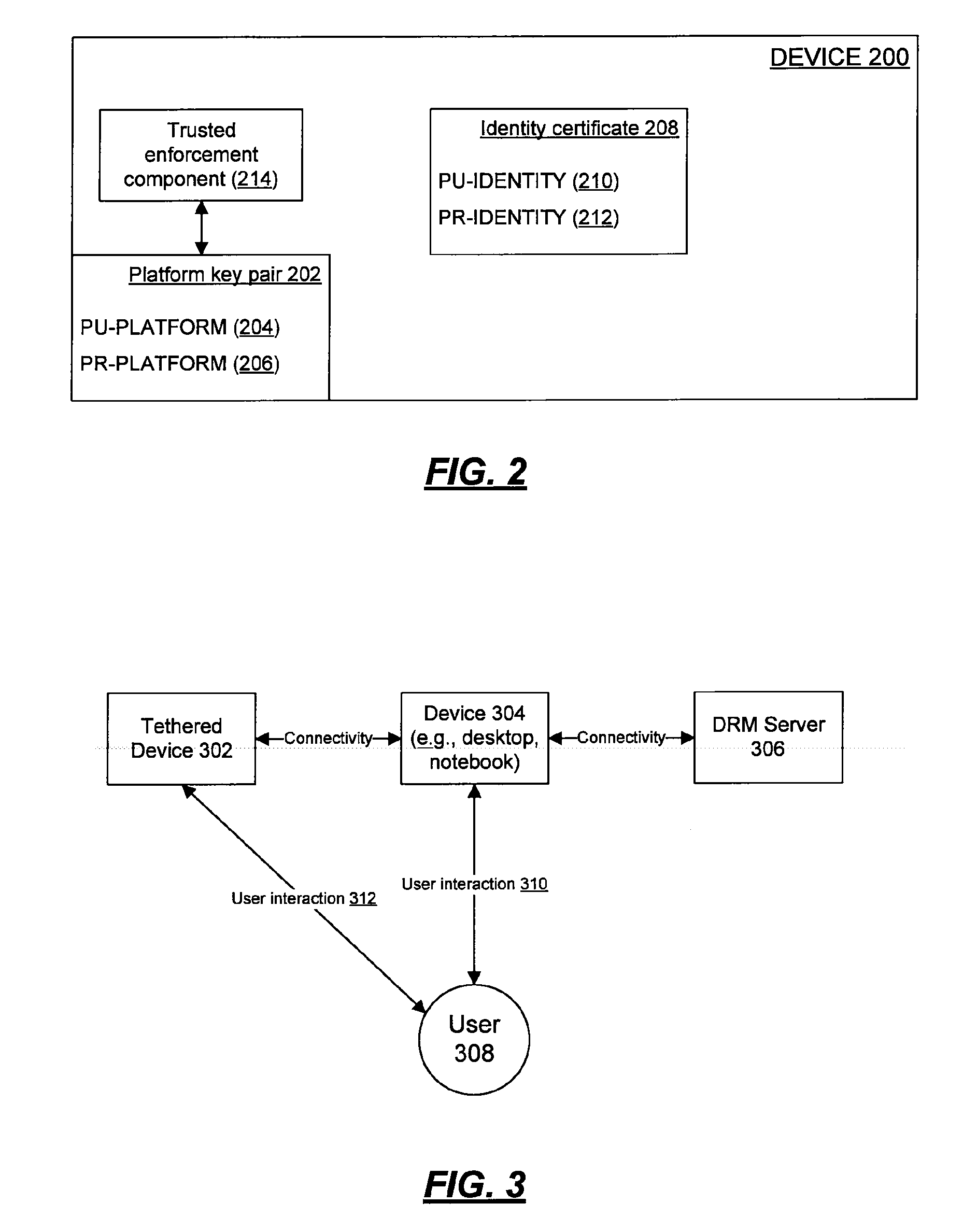 Using a first device to engage in a digital rights management transaction on behalf of a second device