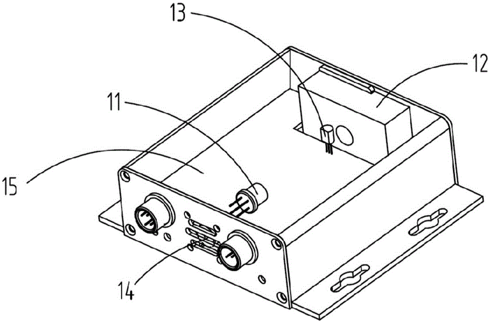 Power lithium battery leakage alarm and extinguishment integrated device