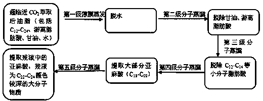 Method for extracting linseed oil with supercritical CO2