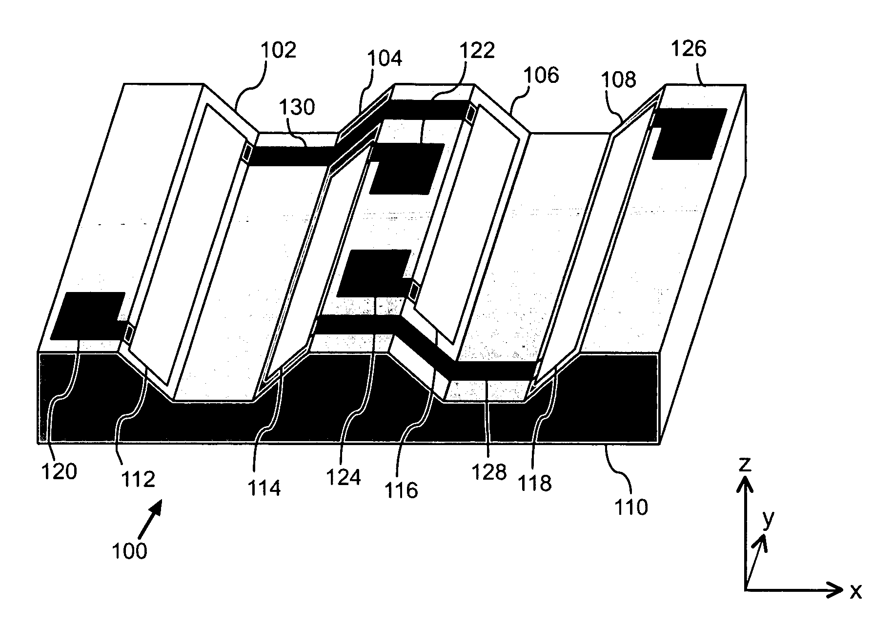 Magnetic sensor with tilted magnetoresistive structures