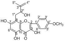 Application of prenylated flavonoid compound