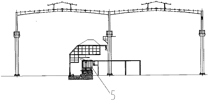 Dust removal equipment for intermediate frequency furnace