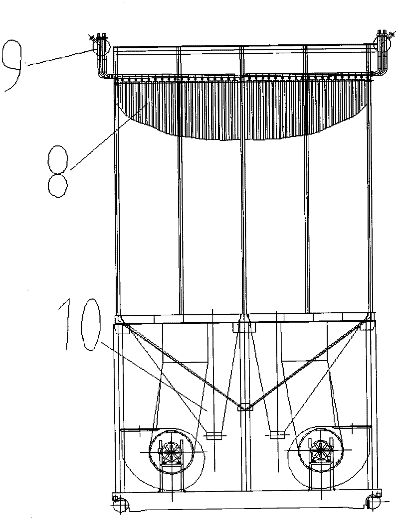 Dust removal equipment for intermediate frequency furnace