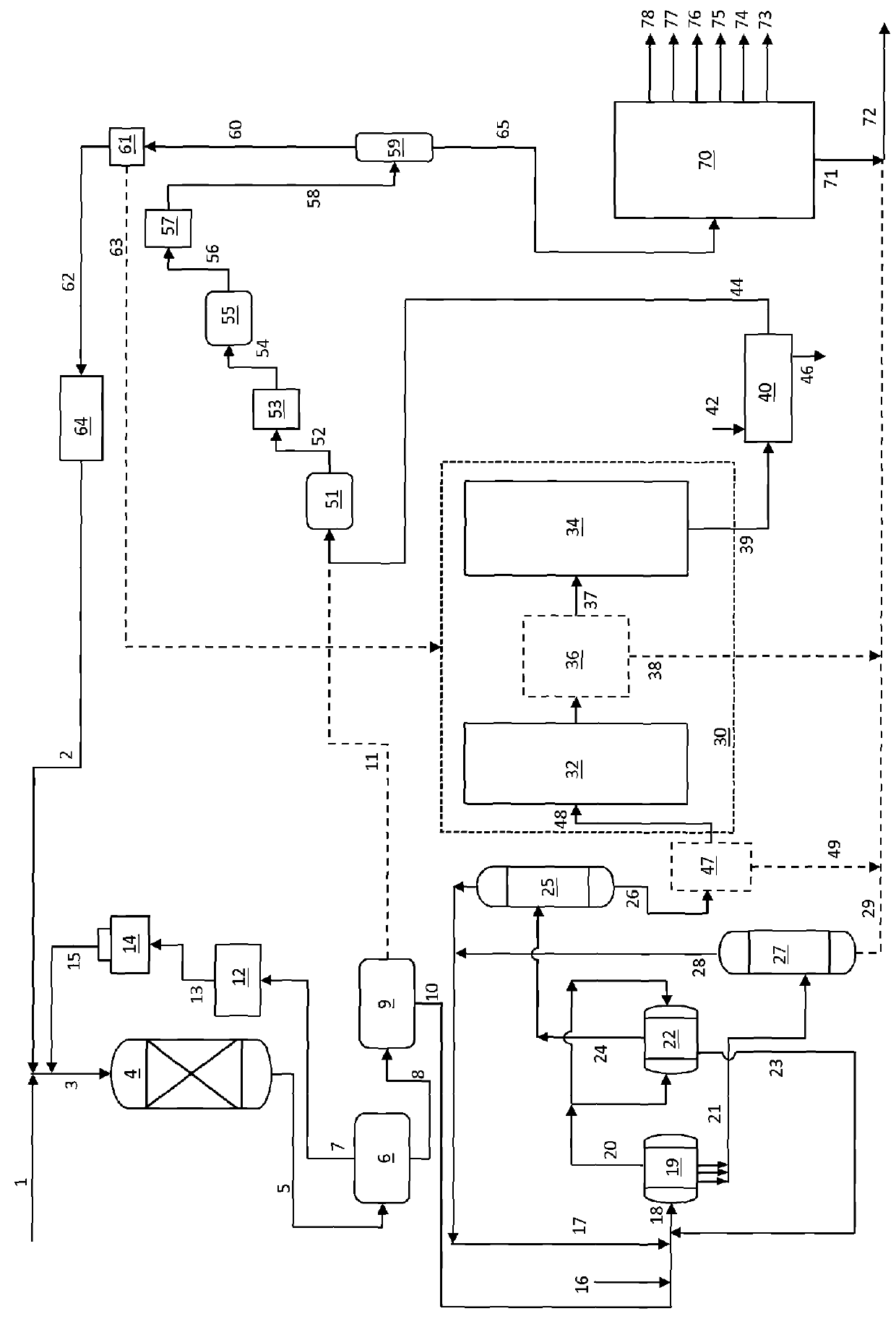 Integrated hydrotreating, solvent deasphalting and steam pyrolysis process for direct processing of a crude oil