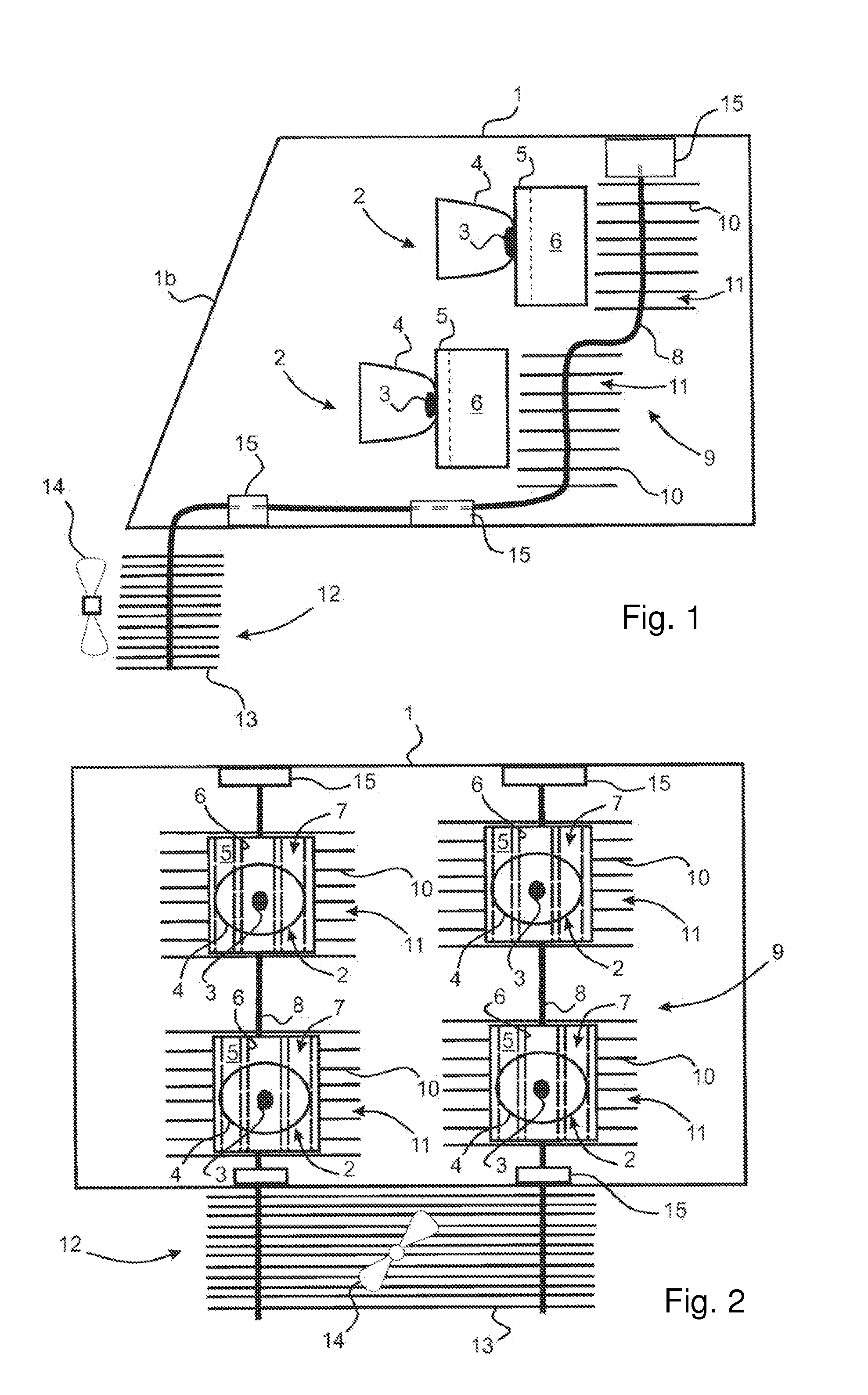 Device for cooling an optical module for a motor vehicle headlight