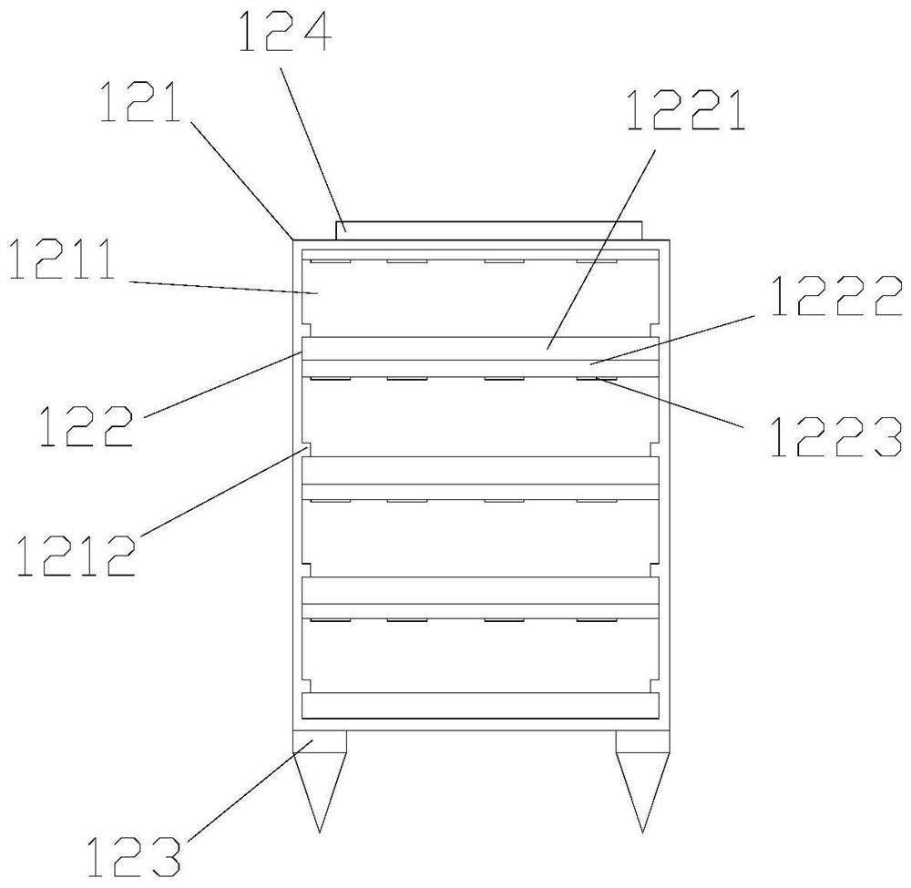 A box-type gardening tent with good fixing effect