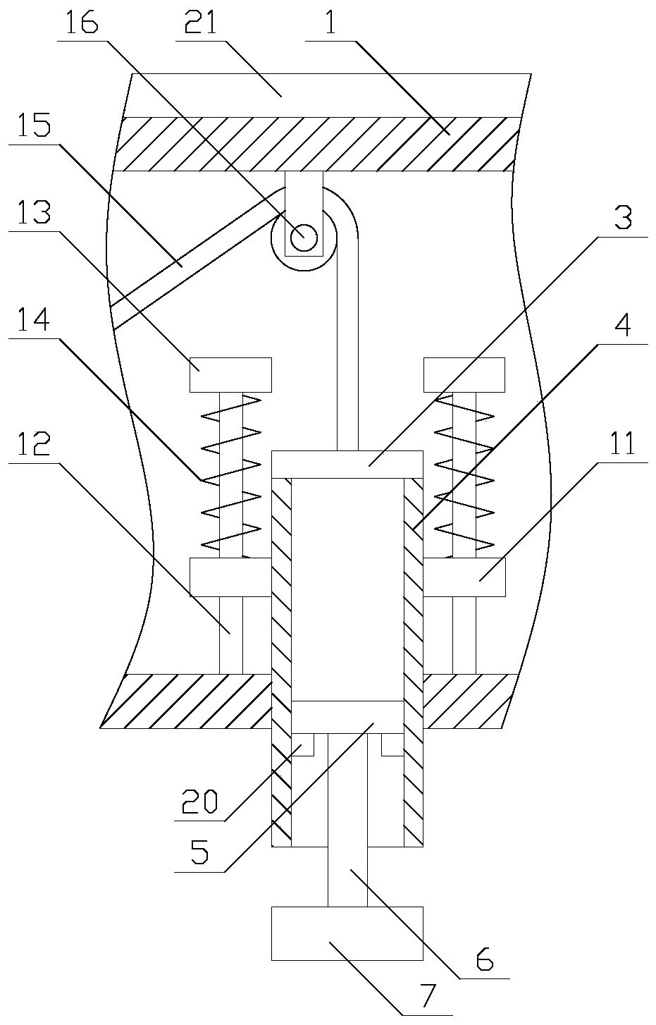 Unmanned aerial vehicle intelligent security and protection equipment with vibration reduction function